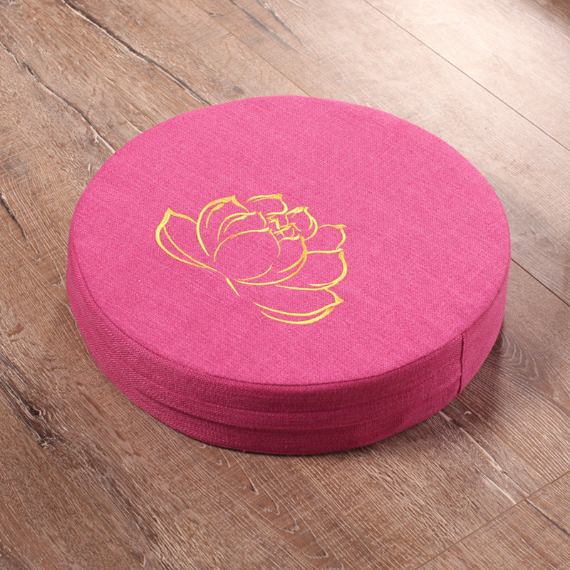 Embroidered Lotus Meditation Futon