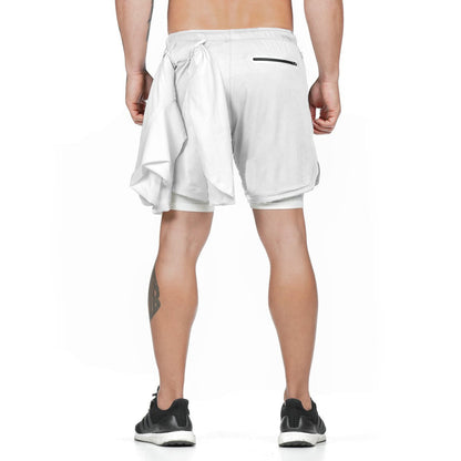 2 In 1 Double-deck Quick Dry Running Shorts