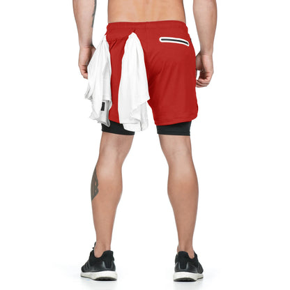 2 In 1 Double-deck Quick Dry Running Shorts