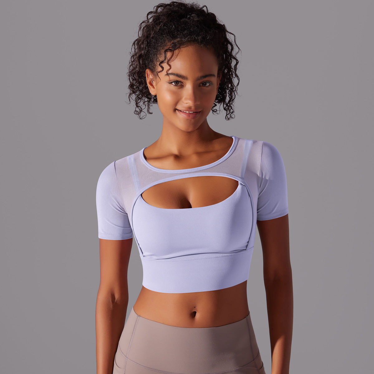 Double Layer Yoga Clothing Women Top