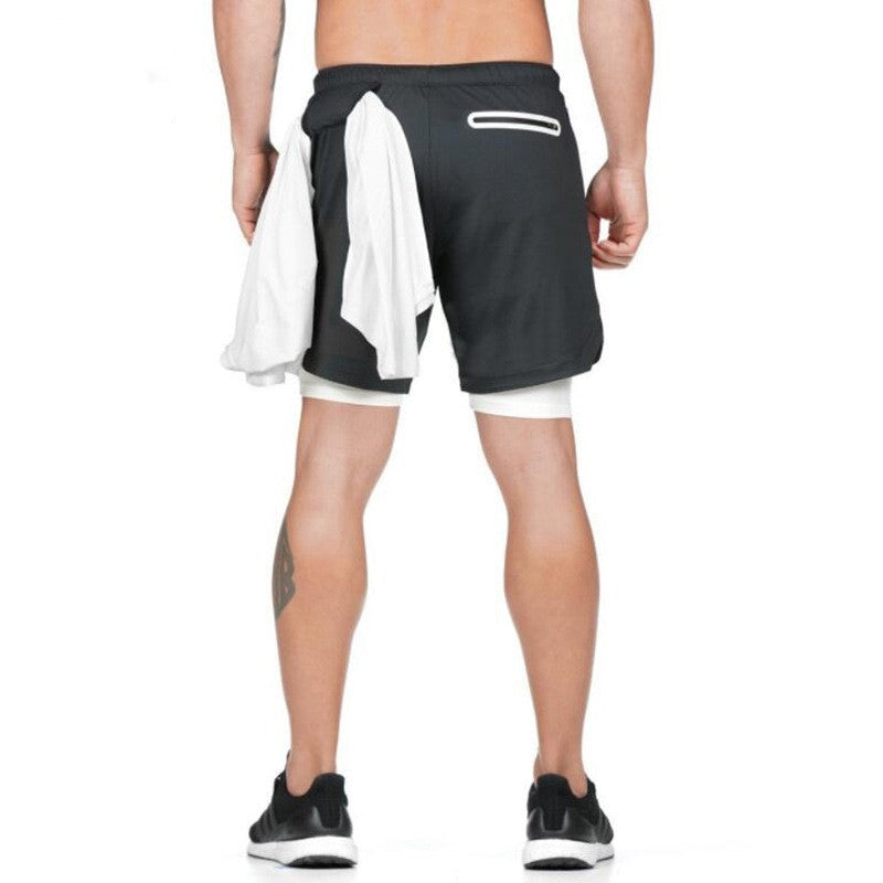 2 In 1 Double-deck Quick Dry Running Shorts