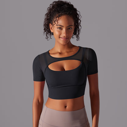 Double Layer Yoga Clothing Women Top