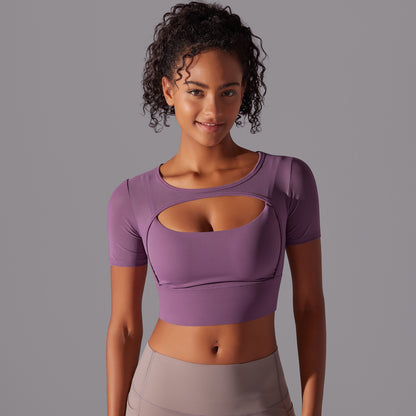 Double Layer Yoga Clothing Women Top