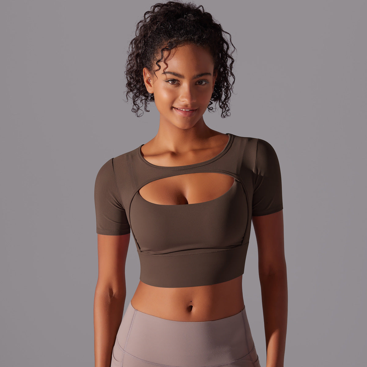 Double Layer Yoga Clothing Women Top