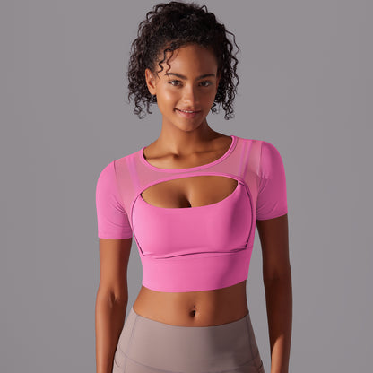 Double Layer Yoga Clothing Women Top