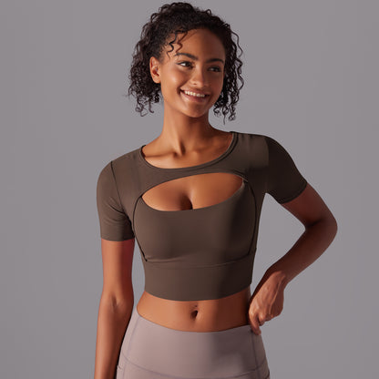 Double Layer Yoga Clothing Women Top